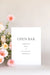 Open Bar Wedding Sign lily roe co