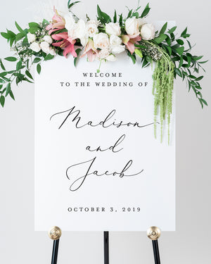 welcome-to-our-wedding-sign-white-foam-board-lily-roe-co