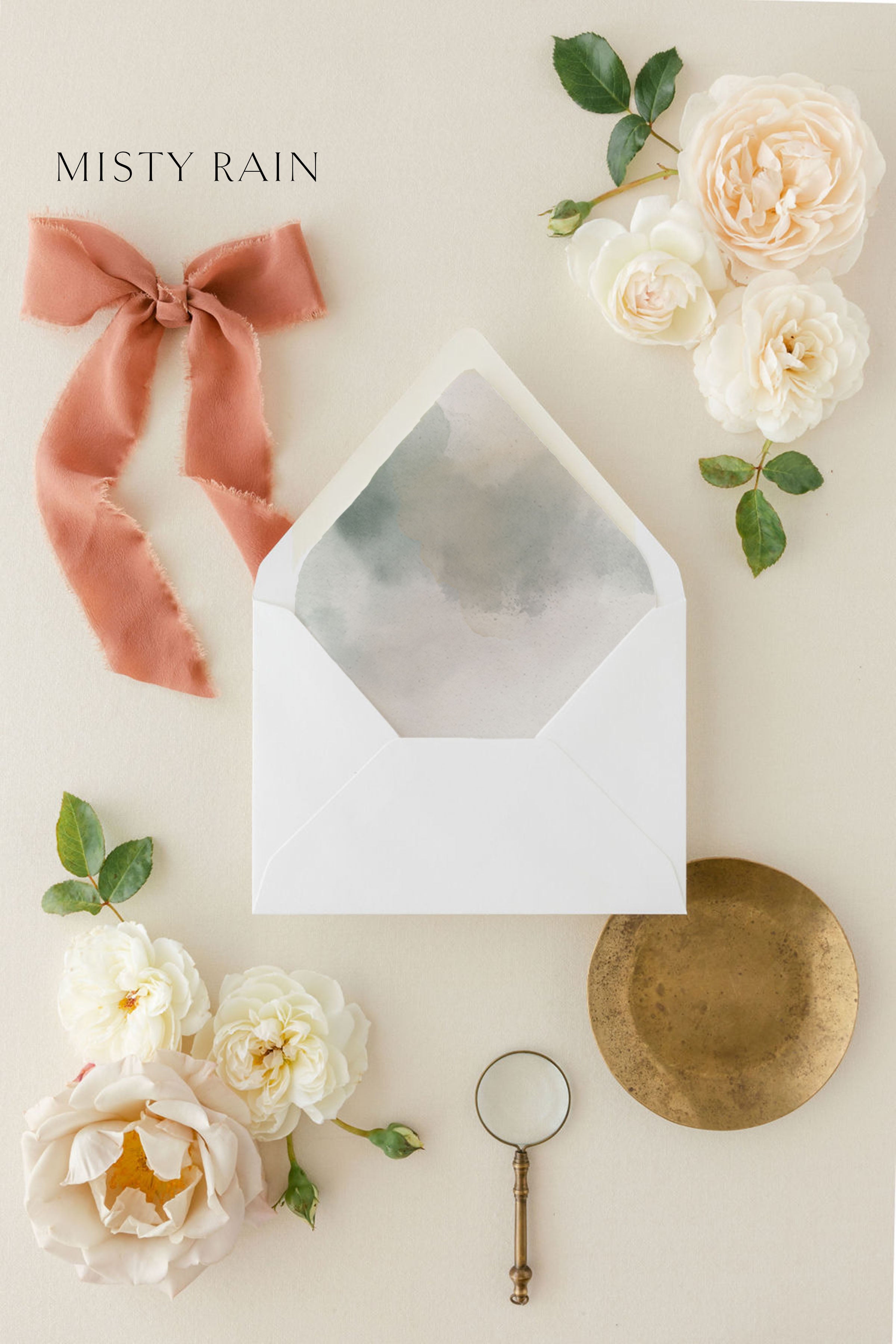 Shimmer / Matte Envelope Liners For Rectangular Wedding Invitations SWEL02