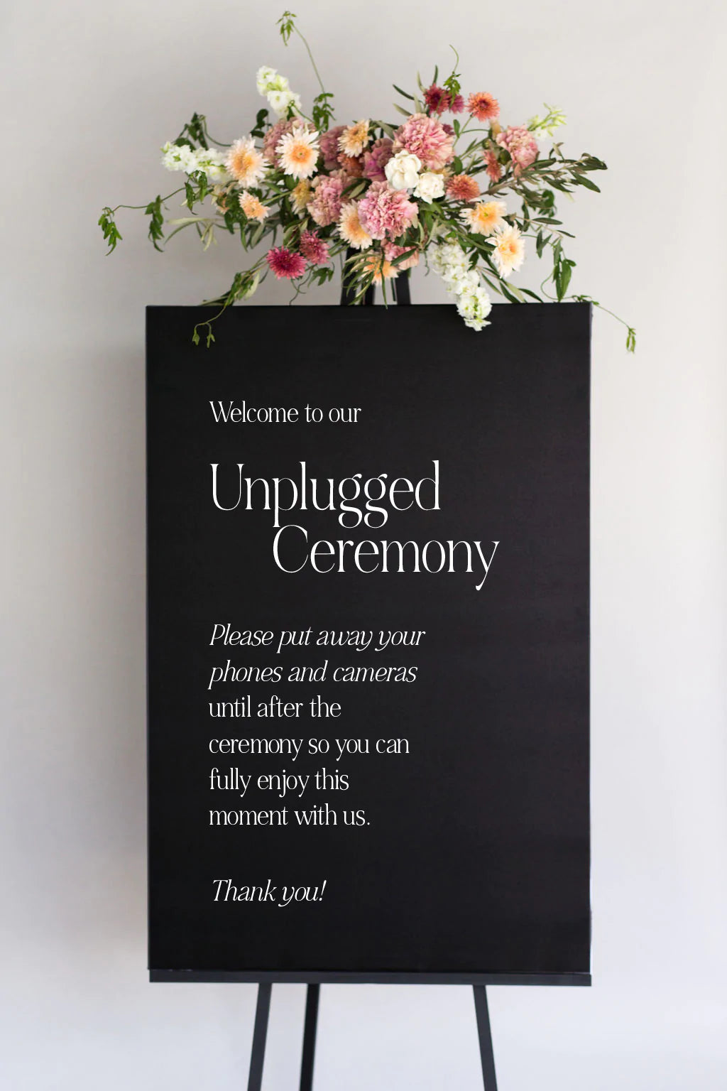 No Cell Phone Signs Wedding | The Charlotte
