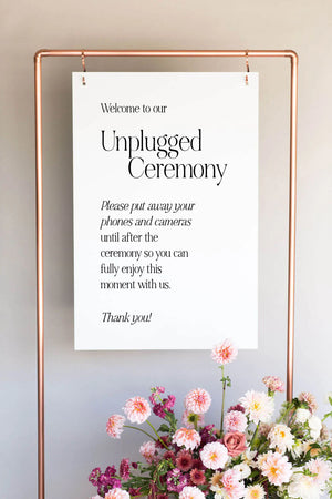 Acrylic No Cell Phone Signs Wedding | The Charlotte