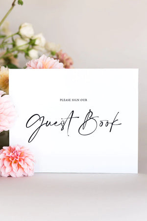 Table Signs For Wedding Guest Book Sign