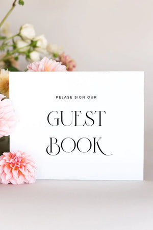 Guest Book Sign Table Signs For Wedding Lily Roe Co