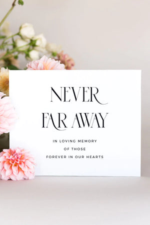 Table Signs For Wedding In Loving Memory