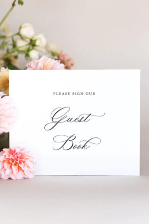 classic wedding guest book sign lily roe co