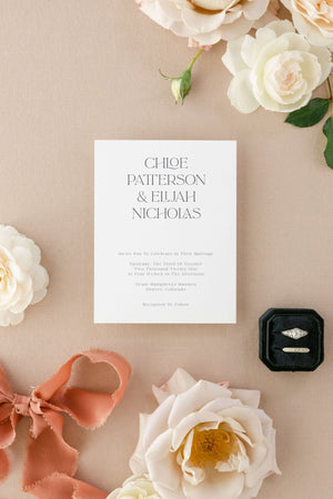 Wedding Invitation Design | The Chloe
