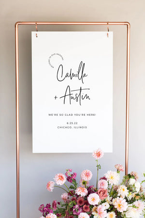 Acrylic Welcome Sign | The Camilla