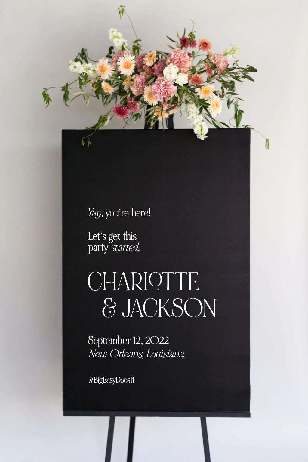 Custom Wedding Welcome Sign | The Charlotte